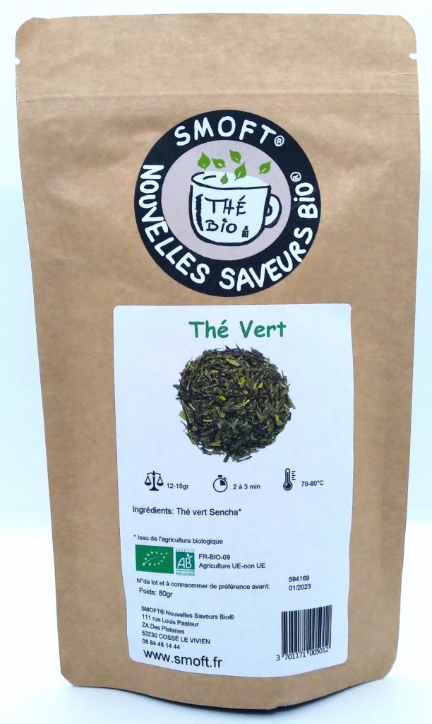 Thé Vert bio-Thé Vert bio - Boutique de thé et tisanes bio dans le Morbihan  près de Vannes